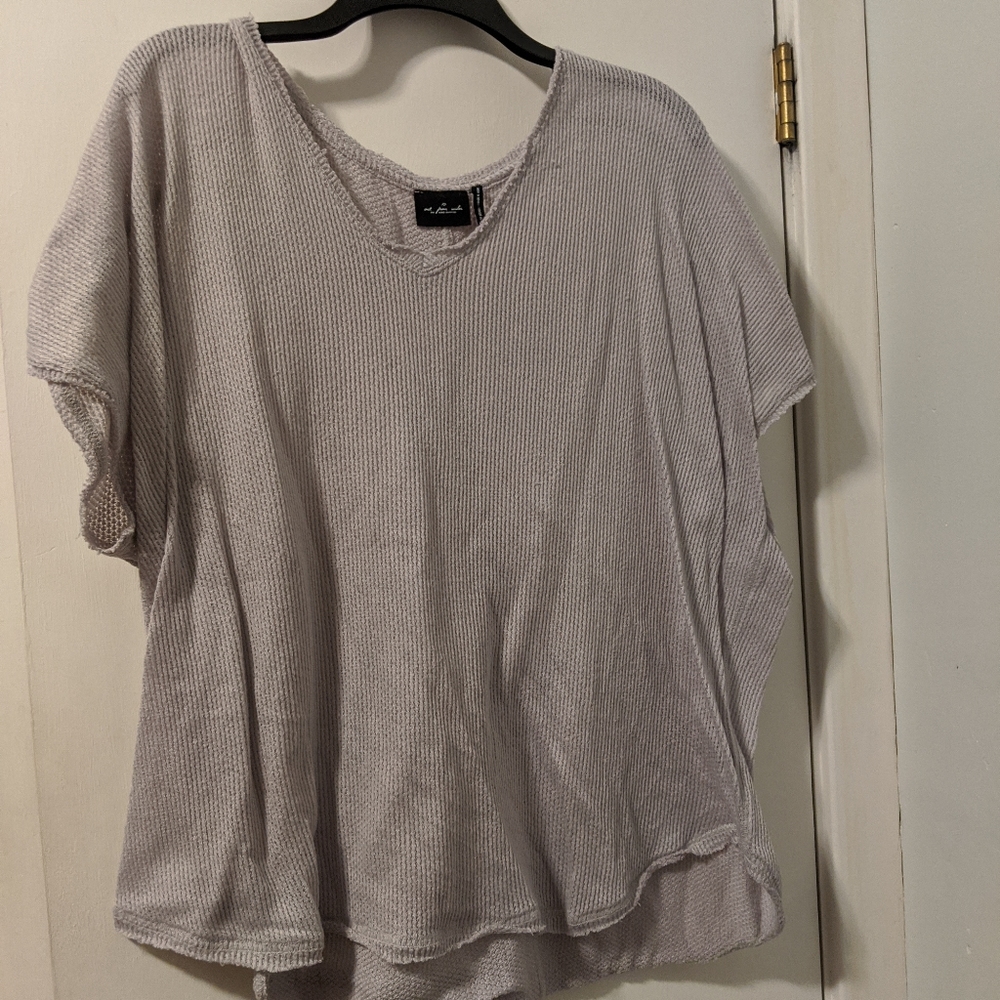 Out from under slouchy t shirt